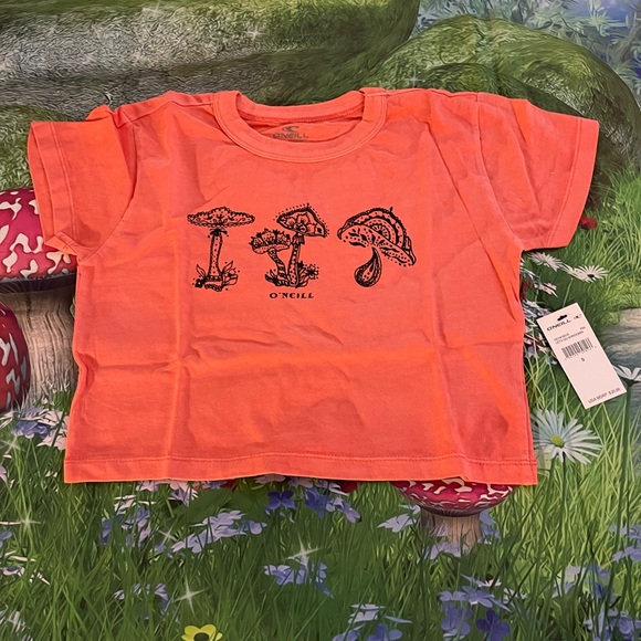 O'NEILL Let's Go Babe Graphic Crop Tee, Multiple Sizes, Watermelon, NWT - Picture 4 of 8